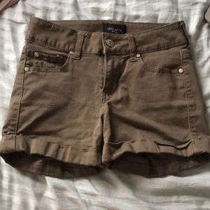 Safari green shorts